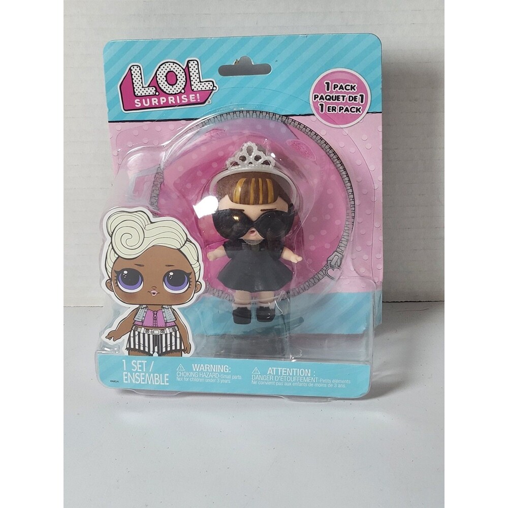 LOL Surprise Doll Baby 2022 Audrey Hepburn Black Dress Glasses Crown Movie Toy